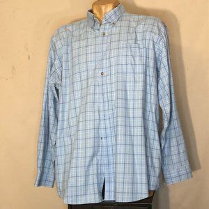 L.L. Bean 100% Cottom Man’s LS, Plaid, Button down Shirt, XXL (Imperfect)